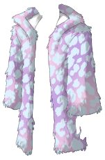 Advent Calendar 2023 Snoots Diablo Colorful Leopard Fur Jacket Lavender Purple and Pink