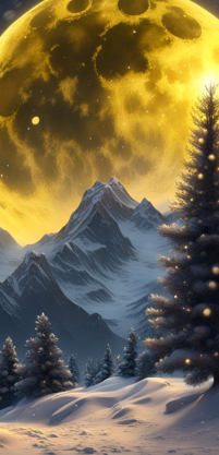 Advent Calendar 2023 Winter Forest in Moonlight