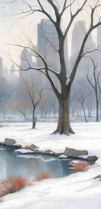 Advent Calendar 2023 Winter in Central Park
