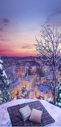 Advent Calendar 2023 MissKaikas Wintry City View