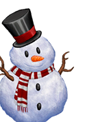 Advent Calendar 2023 Fancy Lil Snowman with a Top Hat Foreground Left