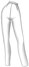 KittyDevilles High Waisted Cigarette Pants - White