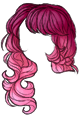 Torrenoias Full Curly Loop Magenta Pink Ombre