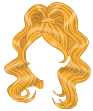 TokiKonoes Curly Ponytail Yellow