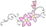 Flower tattoo Pink